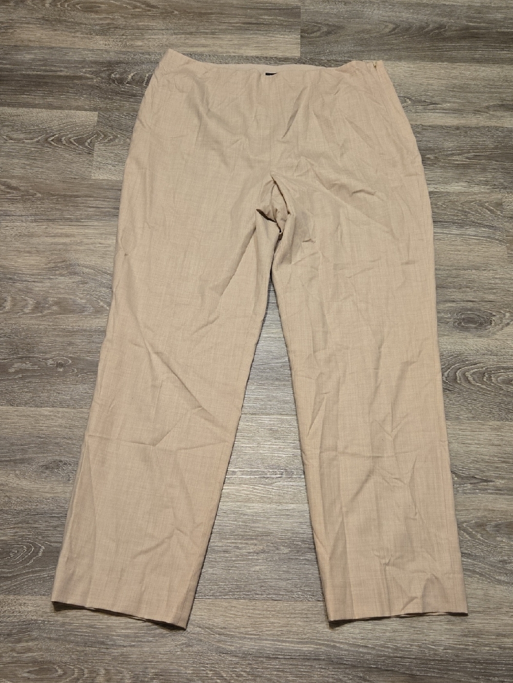 Worth Wool Lightweight Neutral Side Zip Pants Sz 16
